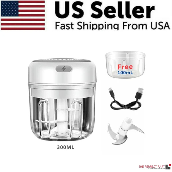 2-in-1 Portable Electric Chopper (300ML + FREE 100ML Bowl) - Fast US Shipping