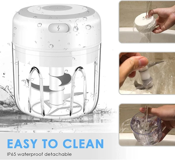 2-in-1 Portable Electric Chopper (300ML + FREE 100ML Bowl) - Fast US Shipping