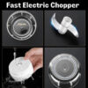 2-in-1 Portable Electric Chopper (300ML + FREE 100ML Bowl) - Fast US Shipping