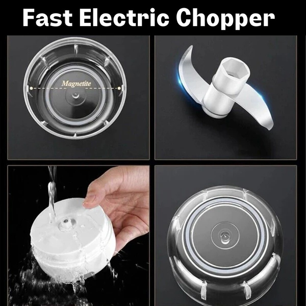 2-in-1 Portable Electric Chopper (300ML + FREE 100ML Bowl) - Fast US Shipping