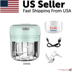 2-in-1 Portable Electric Chopper (300ML + FREE 100ML Bowl) - Fast US Shipping